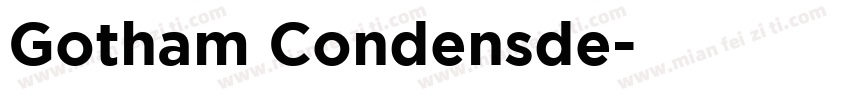 Gotham Condensde字体转换